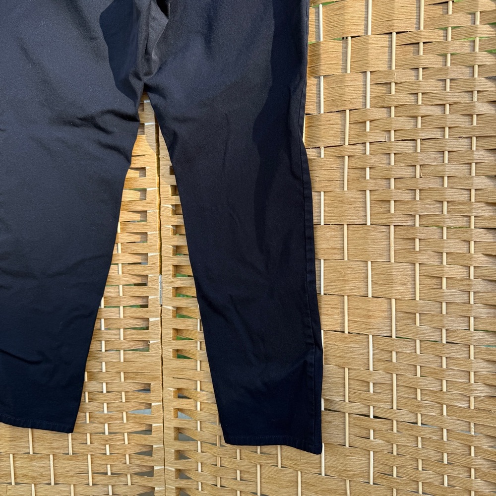 Banana Republic Black Straight Leg Pants Women’s Size 14 Viscose & Cotton Blend - Picture 12 of 14